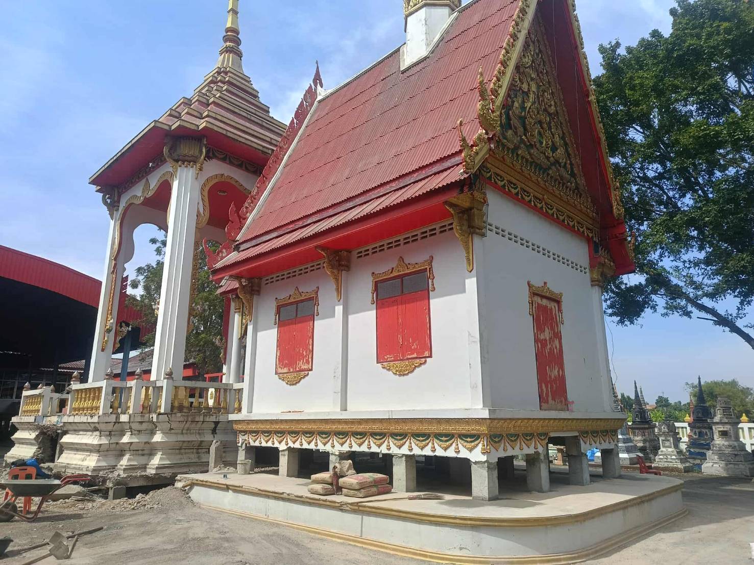 หมุนบ้าน เลื่อนบ้าน ลงเข็มปรับบ้านทรุดบ้านเอียง